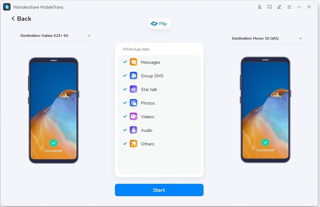 connect the two devices