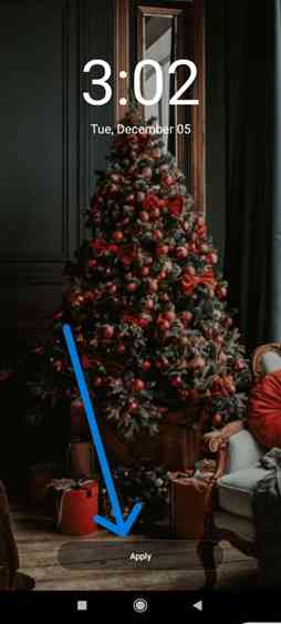 Aplicar un fondo de pantalla navideño