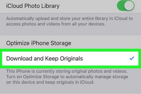 choose to download videos and keep originals 