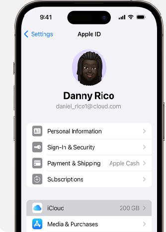 резервное копирование с помощью iCloud