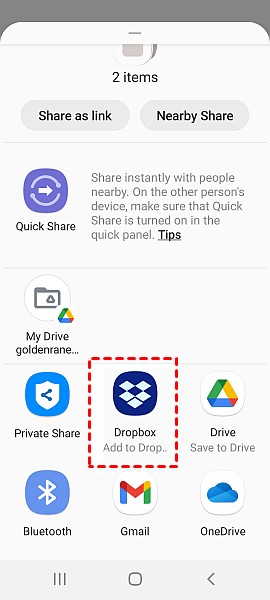 add notes to dropbox