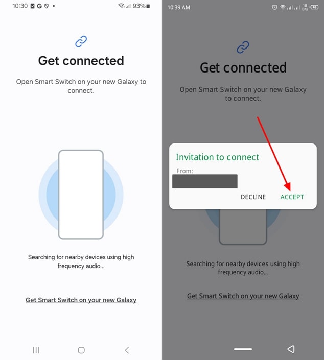 accept connection invitation
