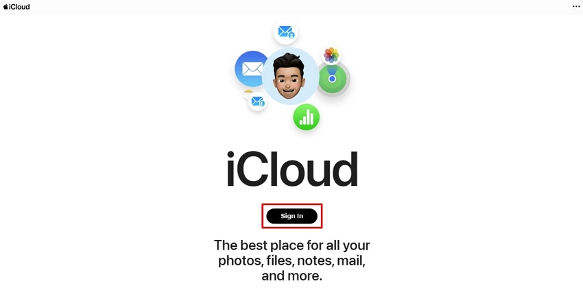 access sign in on icloud site