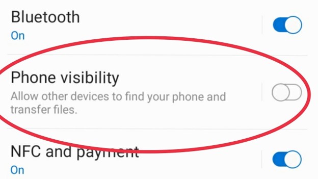 turn on your phone visibility in settings