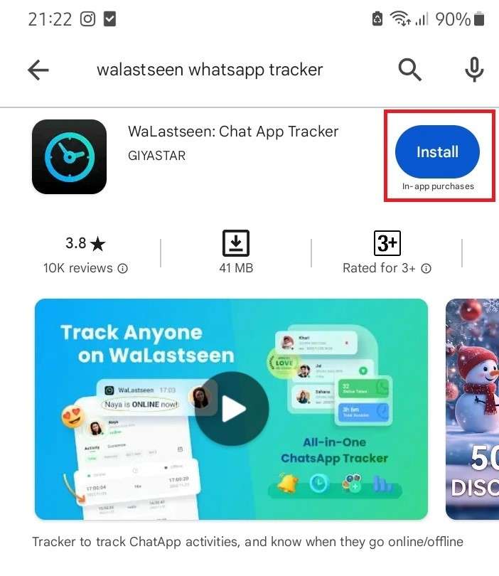 как можно установить мобильное приложение walastseen