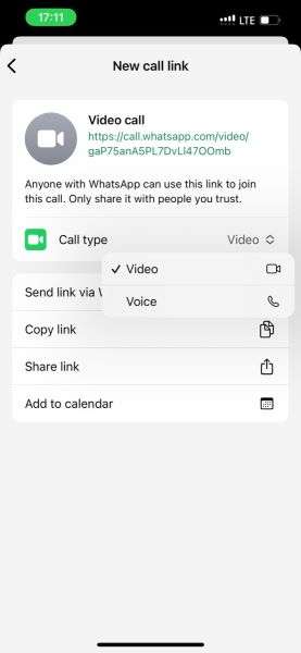 send call link to multiple people