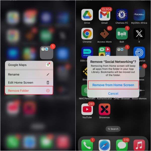 hide multiple apps on iphone
