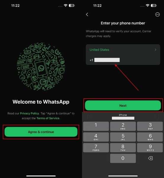 enter your phone number