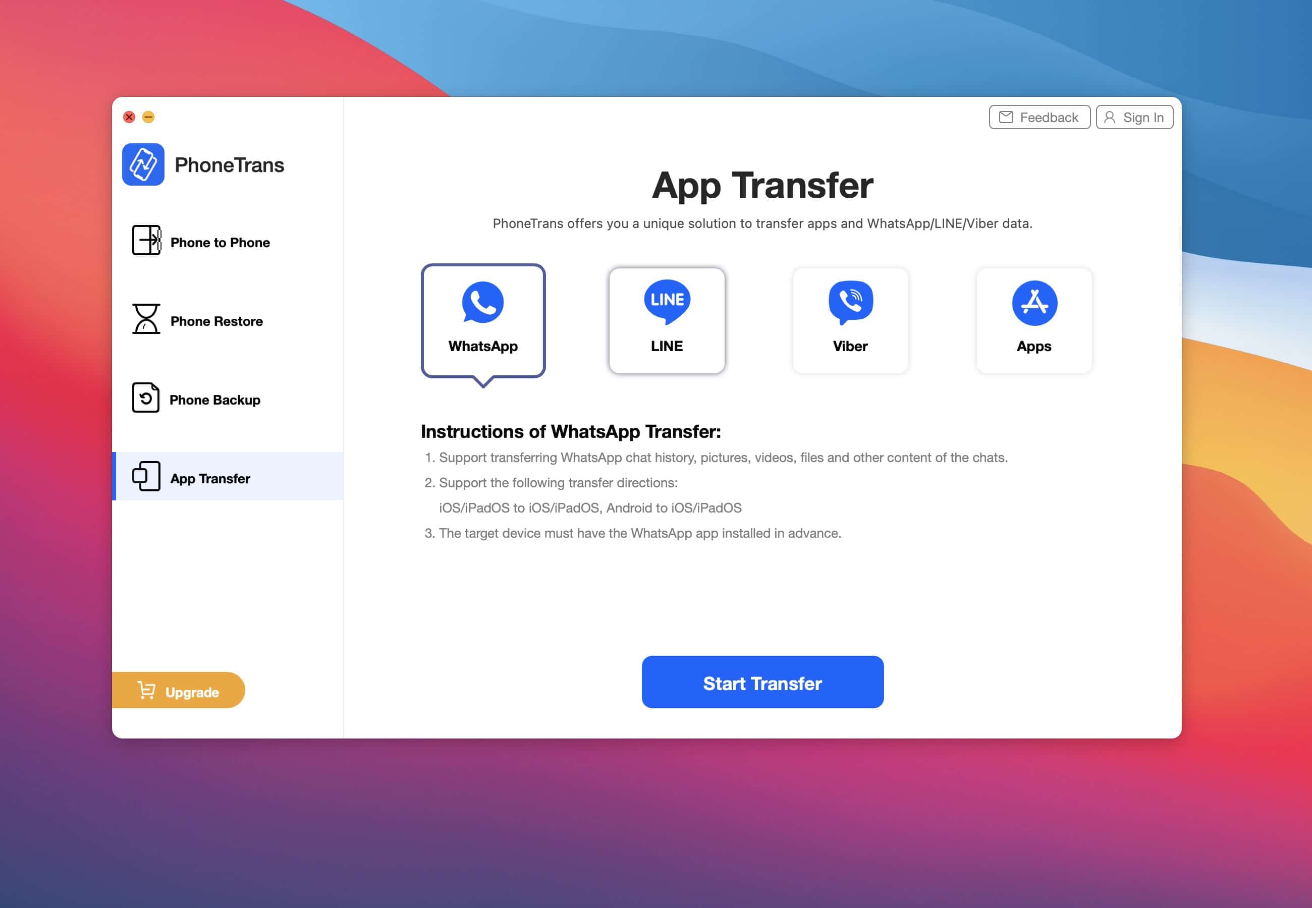 use imobie phonetrans software