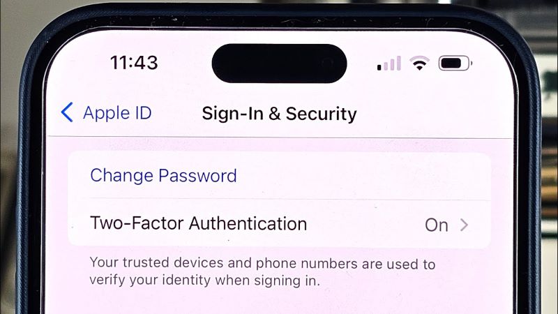 turn on two factor authentication