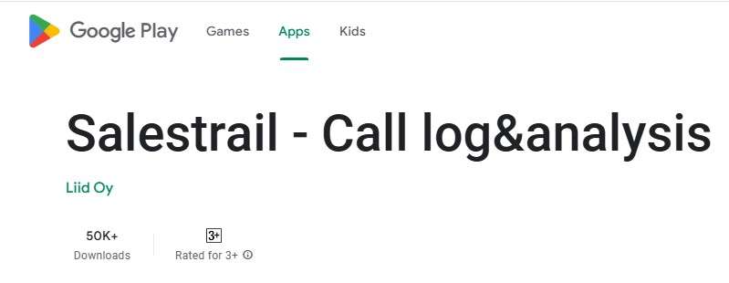 salestrail whatsapp call tracker
