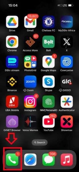 see recent whatsapp calls on iphone