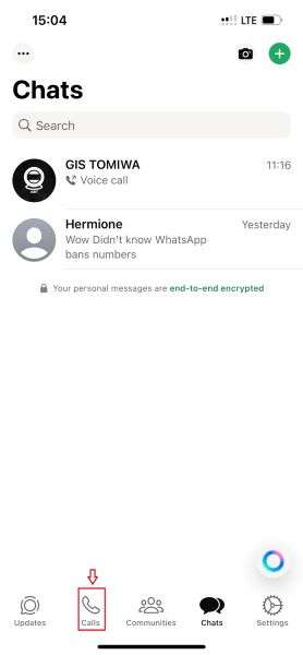 whatsapp call icon